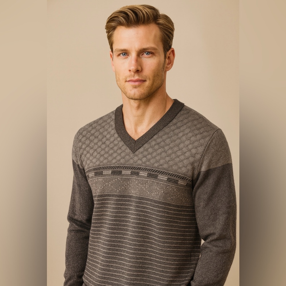 Marco Donateli, men's  light brown sweater. Size XL NWT